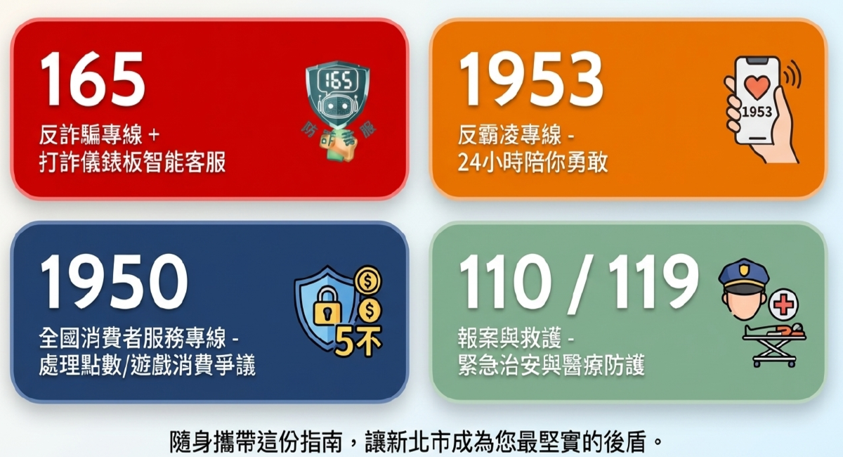 市民緊急通報與資源專線